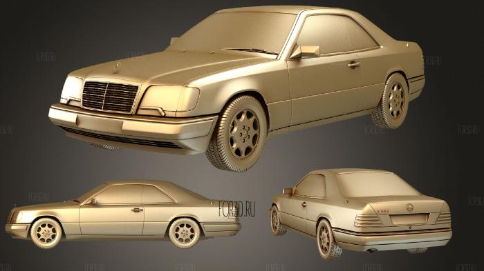 Mercedes Benz E class (Mk2) (C124) coupe 1993 stl model for CNC