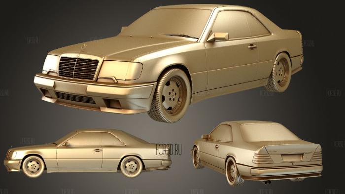 Mercedes Benz E class (Mk2) (C124) coupe AMG 1988 3d stl модель для ЧПУ