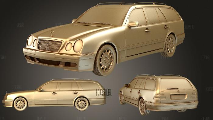 Mercedes Benz E class (Mk3f) (S210) wagon 1999 stl model for CNC