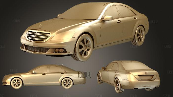 Mercedes Benz S class 2010 stl model for CNC