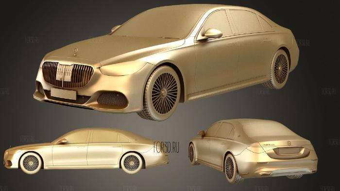 Mercedes Benz S Class Maybach stl model for CNC