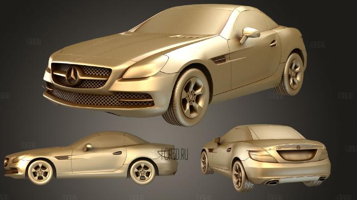 Mercedes Benz SLK 2012 stl model for CNC