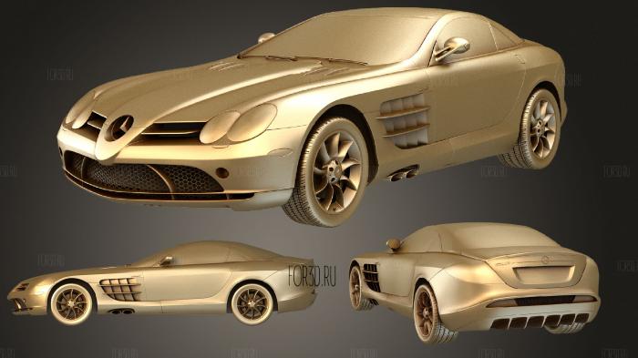 Mercedes Benz SLR McLaren 2005 stl model for CNC