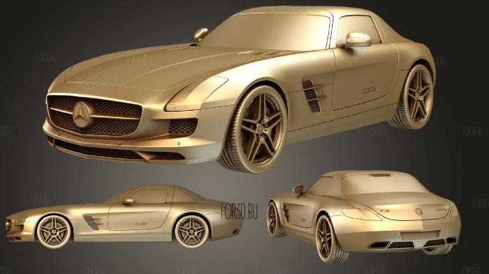 Mercedes Benz SLS class 2011 stl model for CNC