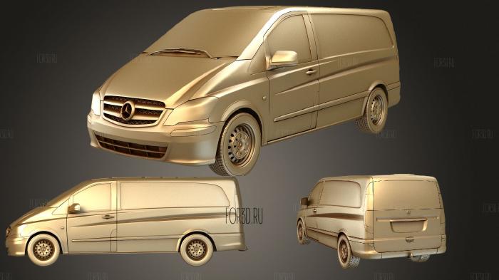 Mercedes Benz Vito PanelVan Long StandardRoof 2011 stl model for CNC