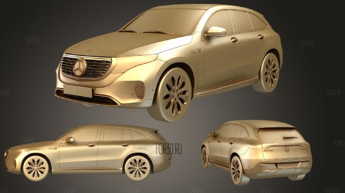 Mercedes Benz EQC 2020 stl model for CNC