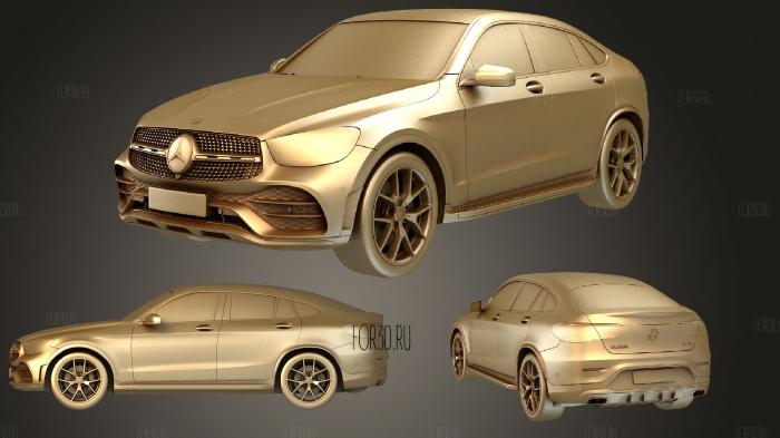 Mercedes Benz GLC coupe 2020 3d stl модель для ЧПУ