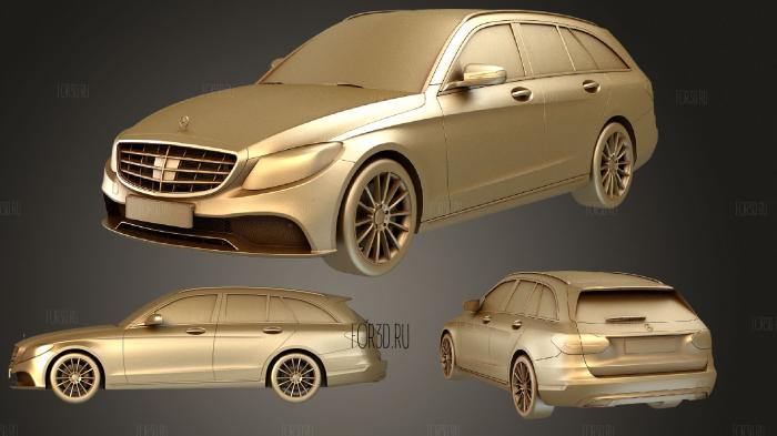 Mercedes C class Estate 2019 stl model for CNC