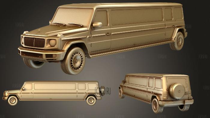 Mercedes Maybach G 600 Limousine W464 2019 stl model for CNC