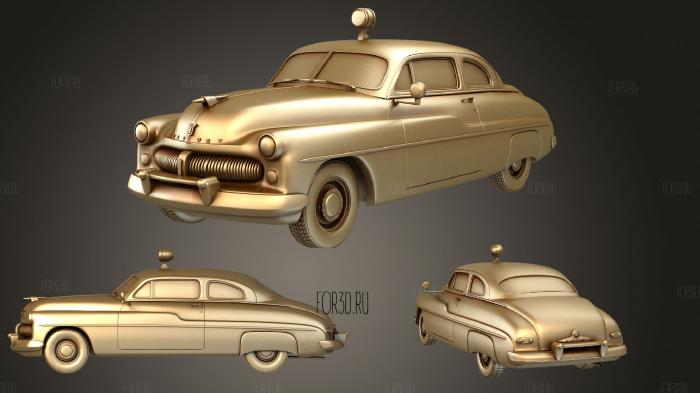 Mercury Eight Coupe 2door Police 1949 stl model for CNC