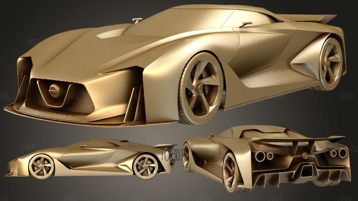 Nissan 2020 Vision Gran Turismo concept 2014 stl model for CNC