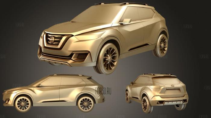 Nissan Kicks 2014 concept stl model for CNC