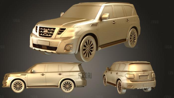 Nissan Patrol Y62 2019 3d stl модель для ЧПУ