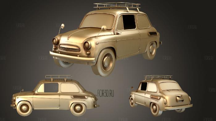 Old Soviet Russian Car stl model for CNC