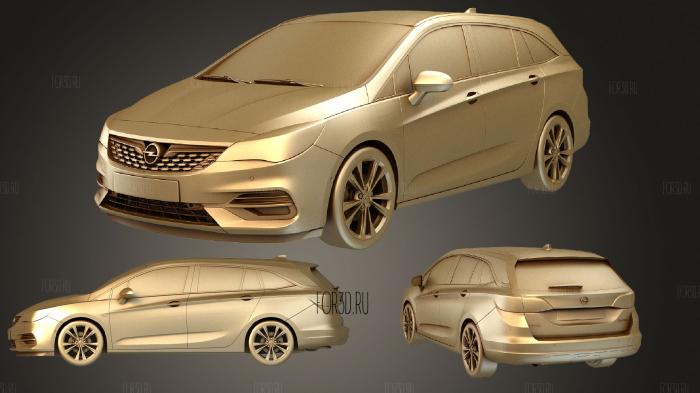 Opel Astra Sports Tourer 2020 stl model for CNC