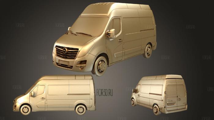 Opel Movano L2H3 Van 2020 stl model for CNC