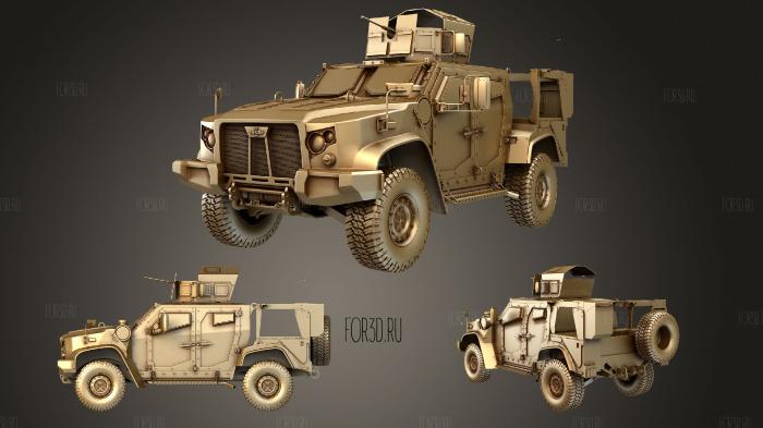 Oshkosh JLTV 2014 studio stl model for CNC