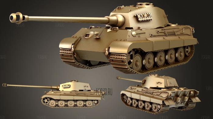 Panzerkampfwagen VI Ausf stl model for CNC