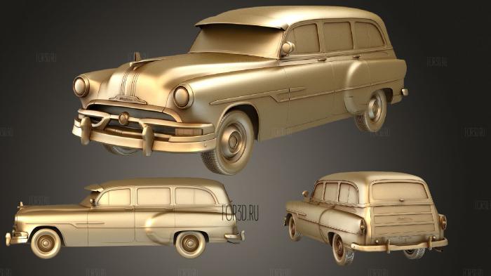 Pontiac Chieftain (8X 2562DF) Deluxe Station Wagon 1953 stl model for CNC