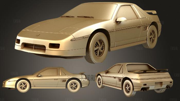 Pontiac Fiero GT 1985 stl model for CNC