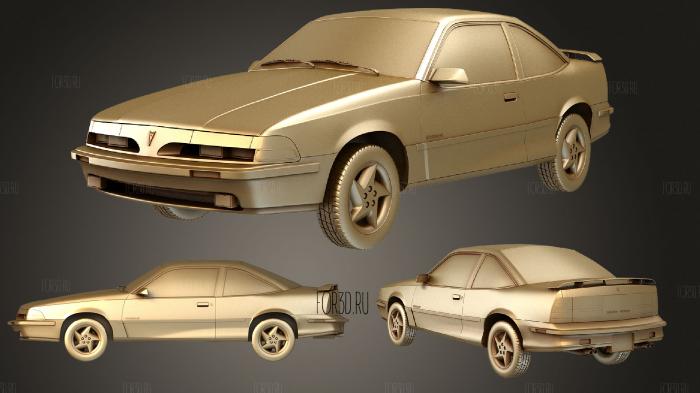 Pontiac Sunbird (Mk2) GT Coupe 1986 stl model for CNC