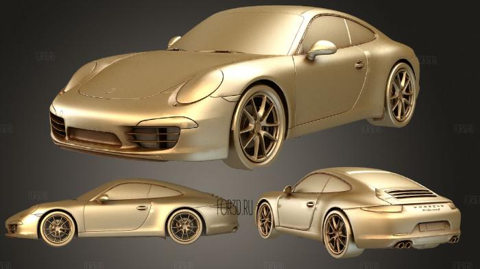 Porsche 911 991 Carrera S 2012 stl model for CNC