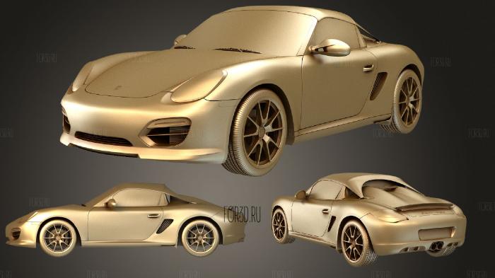 Porsche Boxster Spyder 2010 (2) stl model for CNC