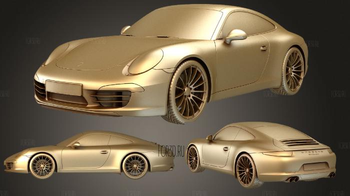 Porsche Carrera 911 2017 stl model for CNC