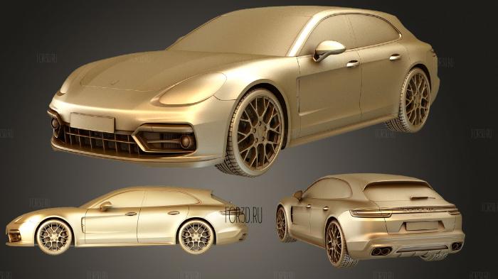 Porsche Panamera GTS Sport Turismo 2019 stl model for CNC