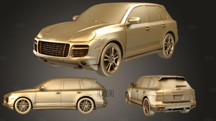 Porsche Cayenne 2007 stl model for CNC