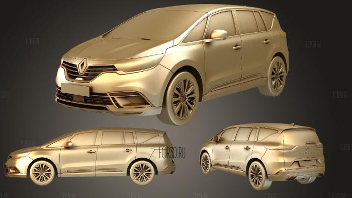 Renault Espace 2020 3D stl model for CNC