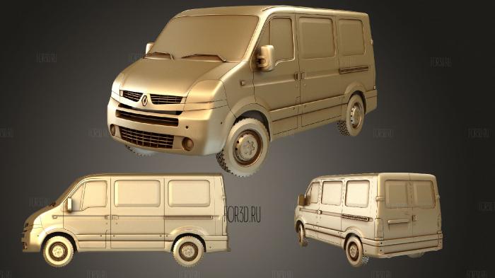 Renault Master Short Van 09 10 3D 3d stl модель для ЧПУ
