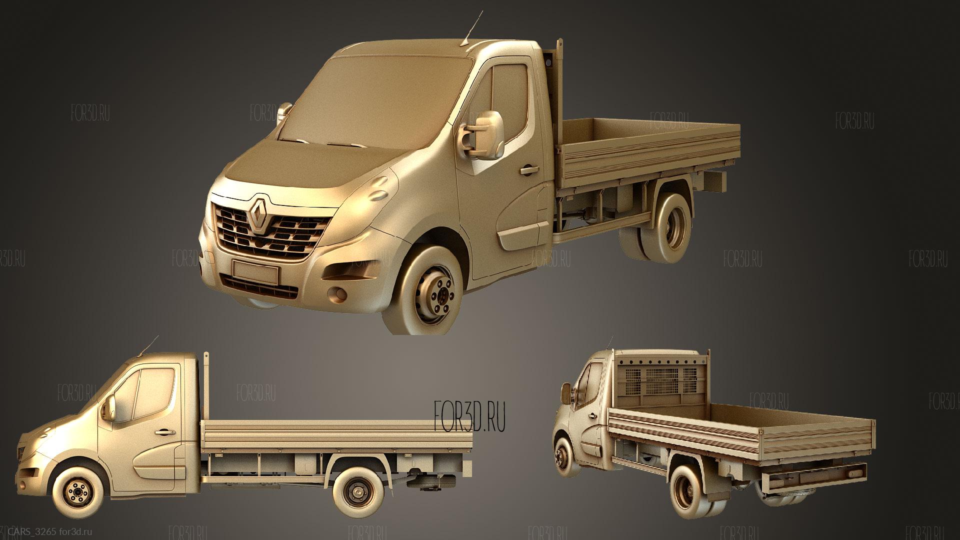 Renault Master Tripper 2018 hipoly - 3d stl модель для ЧПУ