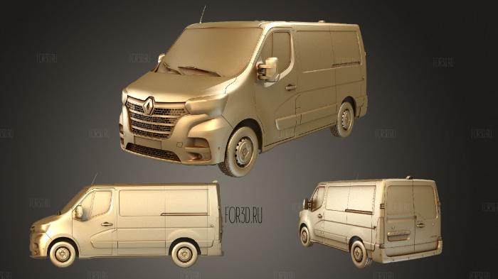 Renault Master L1H1 Van 2020 stl model for CNC