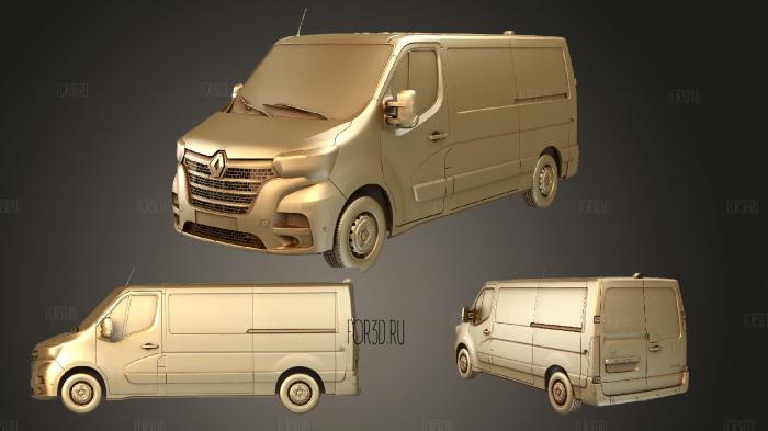 Renault Master L2H1 Van 2020 stl model for CNC