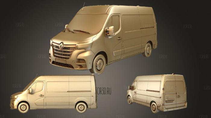 Renault Master L2H2 Van 2020 stl model for CNC