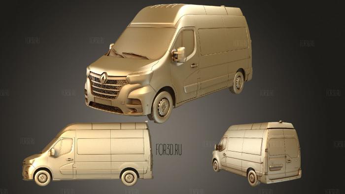 Renault Master L2H3 Minibus 2020 stl model for CNC