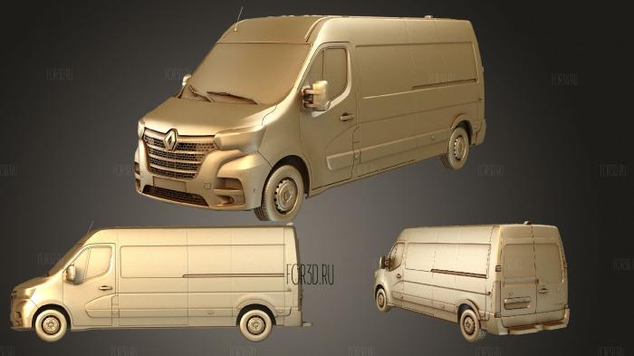 Renault Master L3H2 Van 2020 stl model for CNC