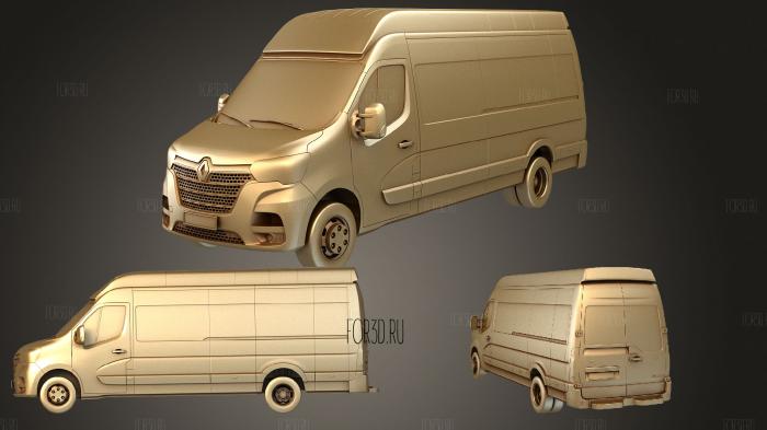 Renault Master L4H3 2020 stl model for CNC