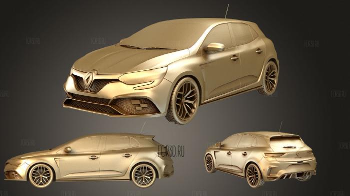 Renault Megane (Mk4) hatchback RS Trophy 300 2018 stl model for CNC