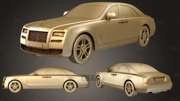 Rolls Royce Ghost Series II 2015 set stl model for CNC