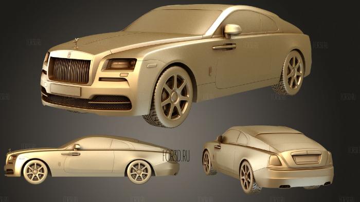 Комплект Rolls Royce Wraith 2014 3d stl модель для ЧПУ