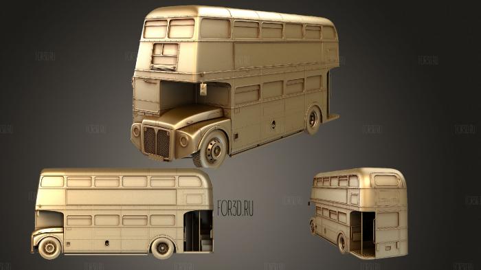 Routemaster London Double Decker Bus 3d stl модель для ЧПУ