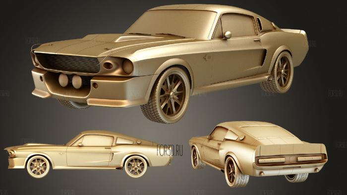 Shelby GT500 Eleanor 1967 stl model for CNC