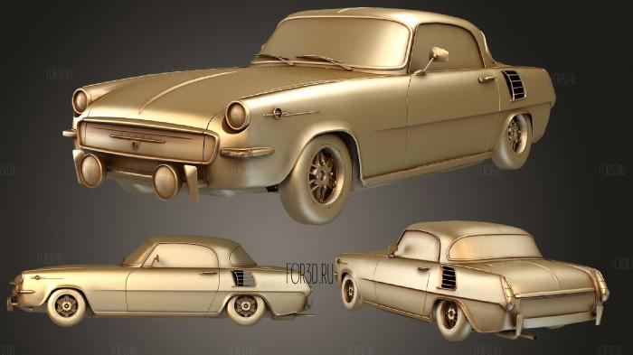Skoda Classic Car 3 stl model for CNC