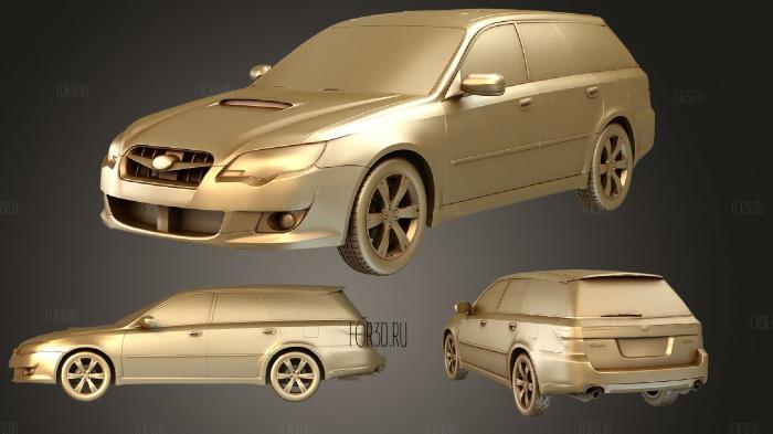 Subaru Legacy (Mk4) (BL) station wagon 2008 stl model for CNC
