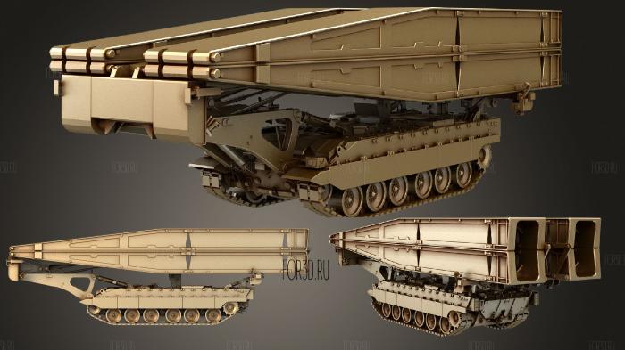 Titan Armored Vehicle Launcher Bridge stl model for CNC