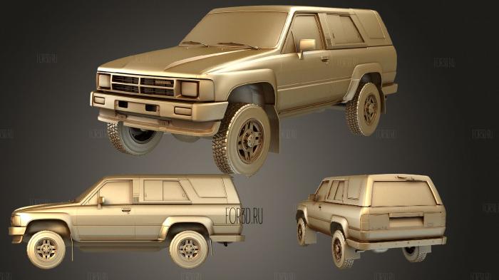 Toyota 4Runner (Mk1) 1986 stl model for CNC