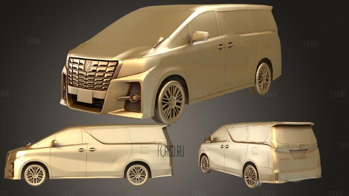 Toyota Alphard (Mk3) 2015 stl model for CNC