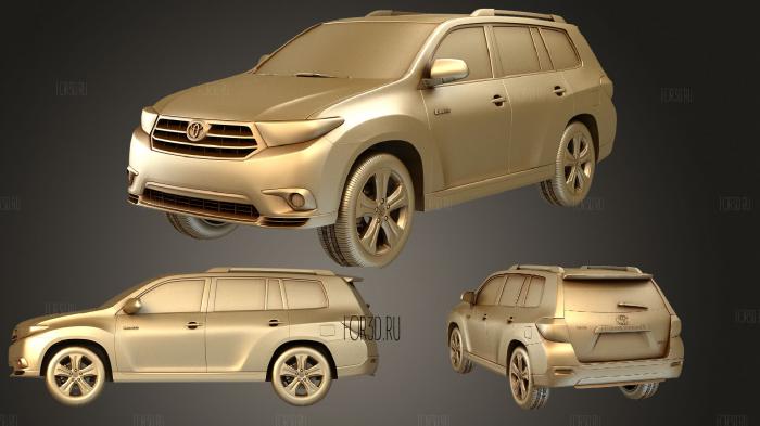 Toyota Highlander 2011 stl model for CNC